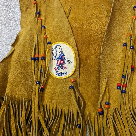 Handmade 1970s leather vest - Picture 7 of 9